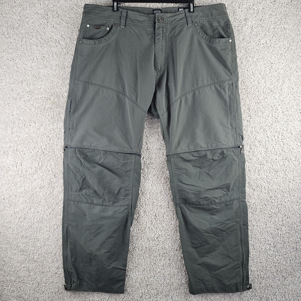 Kuhl Liberator Convertible Stealth Zip-Off Green Pants Men's 40x30 Lightweight